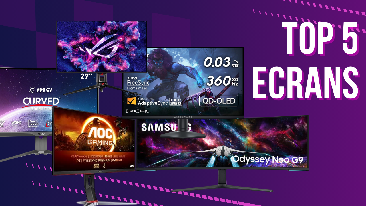 🎮 Top 5 des Meilleurs Écrans pour le Gaming en 2025