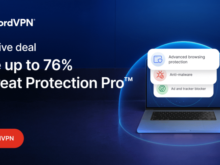 Protégez vos données avec NordVPN Threat Protection Pro – Jusqu’à 73% de réduction !